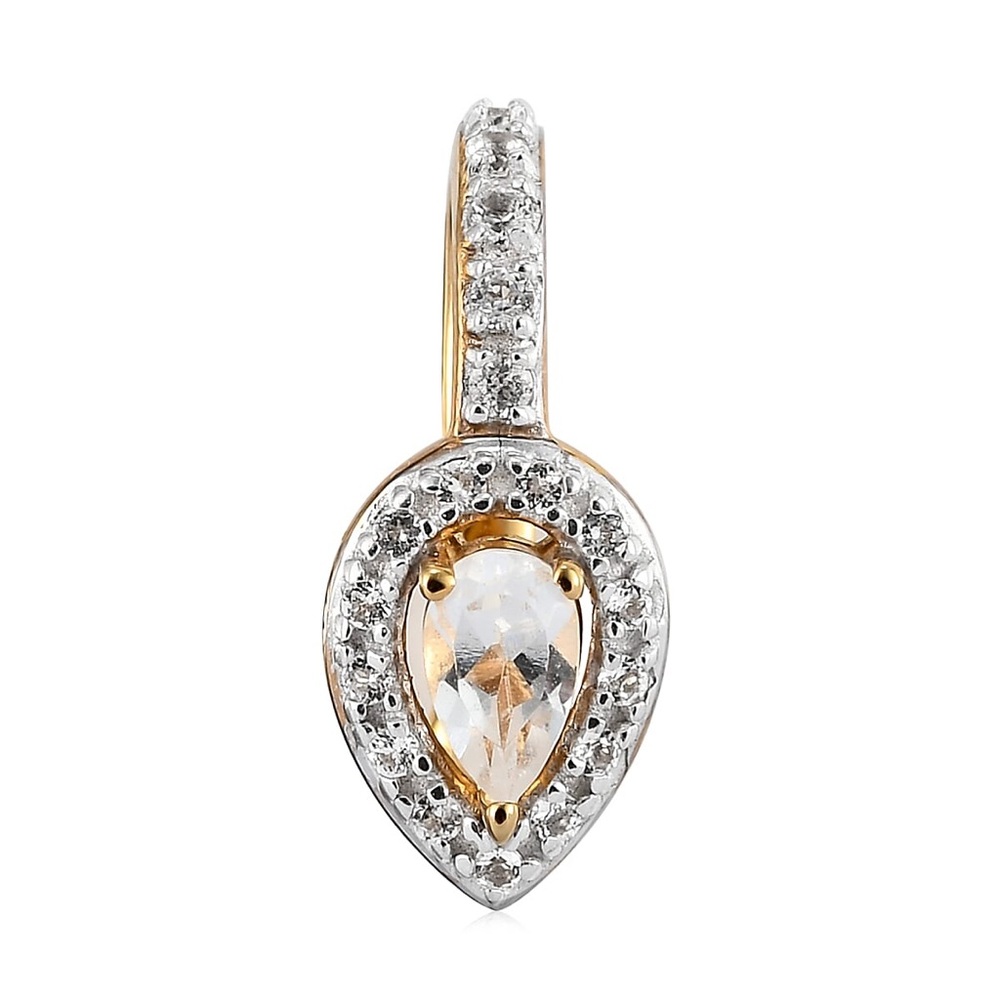 White Topaz Ear Cuff in Vermeil Yellow
Gold Over Sterling Silver 0.40 tw (1pc) 🆕